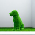 Artificial Grass Labrador Sitting Dog