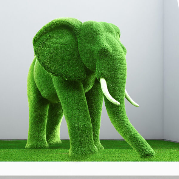Artificial Grass Mid size African Elephant
