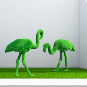 Artificial Grass Flamingo