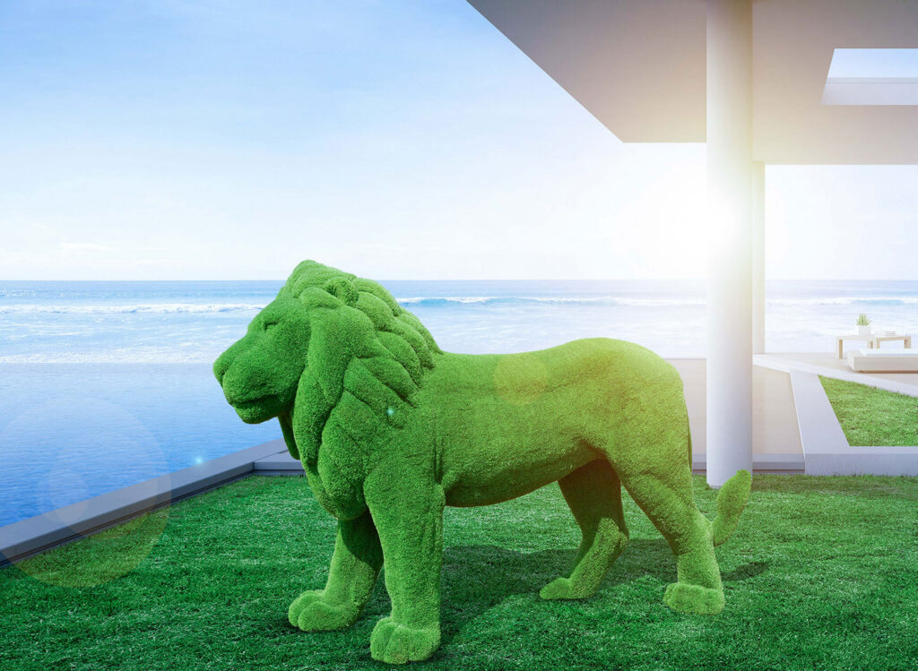 Artificial Grass Animals Lion Artificial Turf Artificial Grass