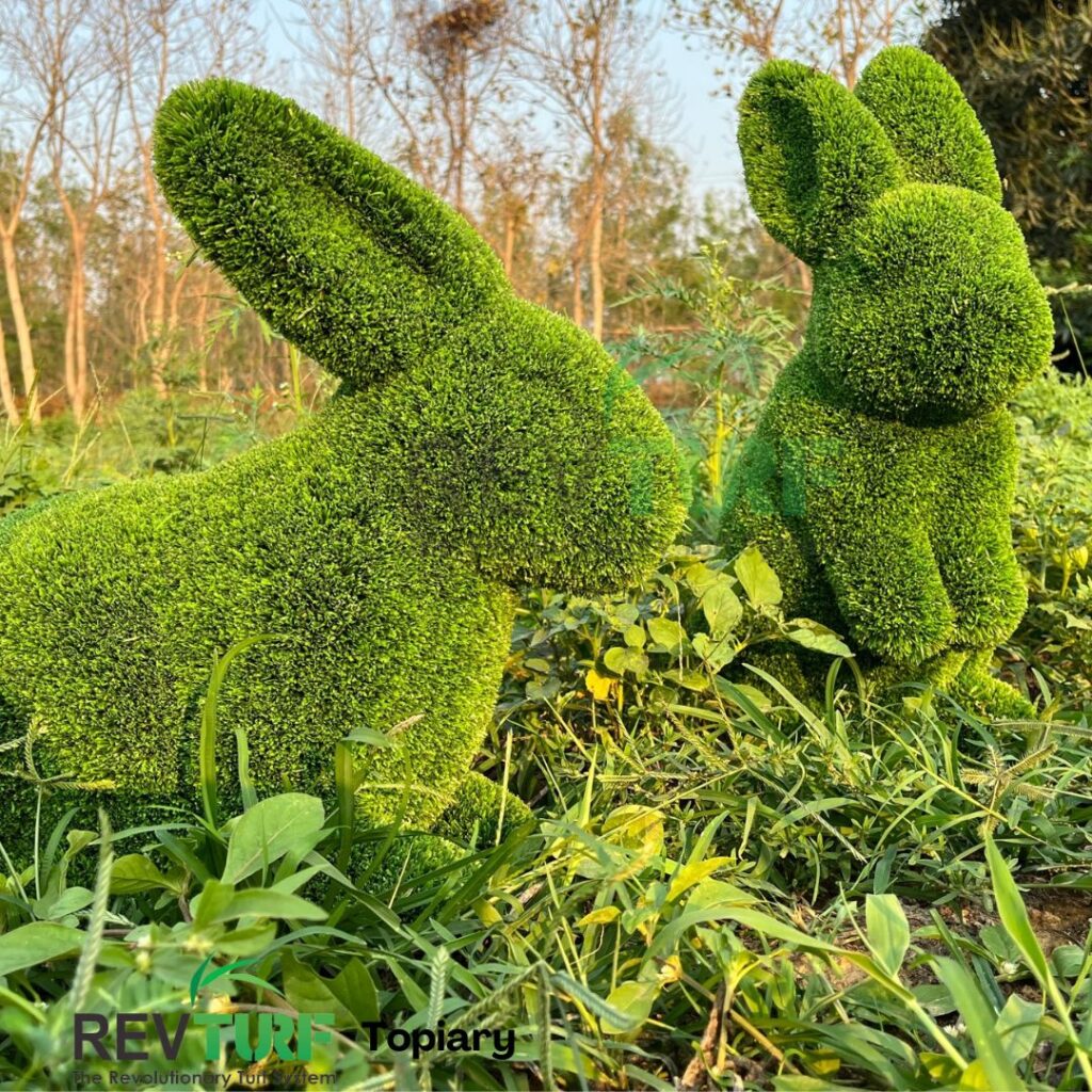 Large Rabbit Topiary – Artificial Turf | Artificial Grass | Revturf