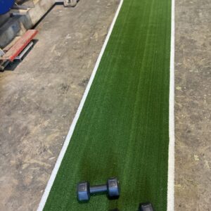gym sled turf